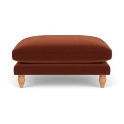 Foot Stool - Brick - Matt Velvet - Emily - The Cotswold Company - thumbnail 2
