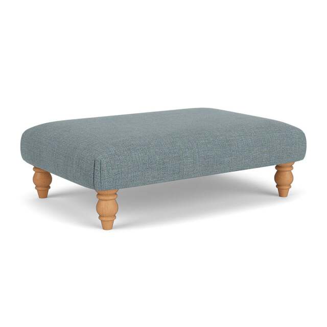 Foot Stool - Teal marl - Rustic Weave - Clara - The Cotswold Company - image 1