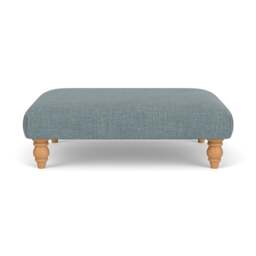 Foot Stool - Teal marl - Rustic Weave - Clara - The Cotswold Company - thumbnail 2