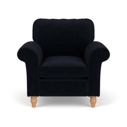 Armchair - Ink - Eco Chenille - Hurley - The Cotswold Company - thumbnail 2