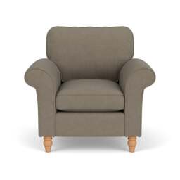 Armchair - Mid Grey - House Linen Mix - Hurley - The Cotswold Company - thumbnail 2