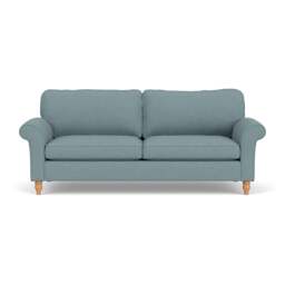 4 Seater Sofa - Sky Blue - House Linen Mix - Hurley - The Cotswold Company - thumbnail 2