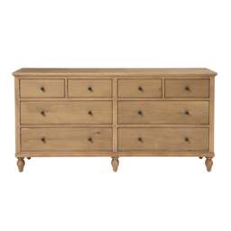 8 Drawer Wide Chest - Elkstone Mellow Oak - The Cotswold Company - thumbnail 2