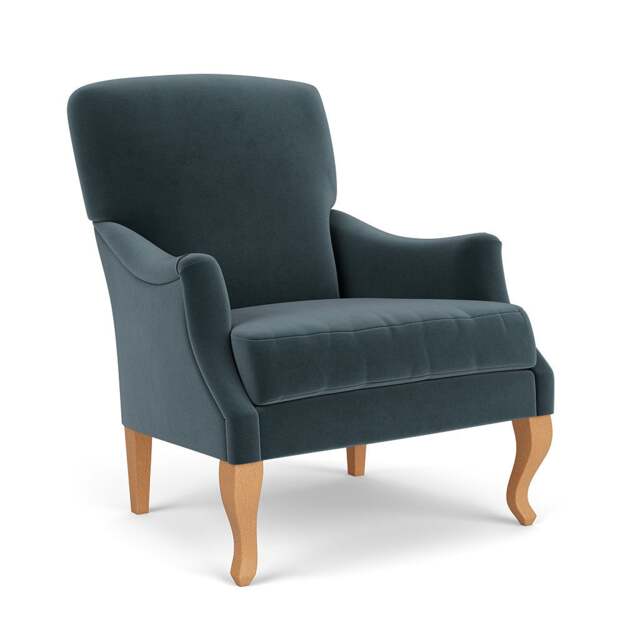Armchair - Night Sky - Matt Velvet - Elsie - The Cotswold Company - image 1