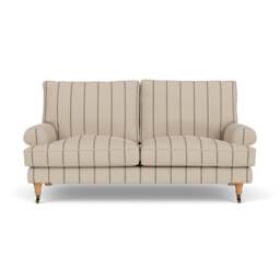 Large 2 Seater Sofa - Charcoal - Compton Stripe - Stewart - The Cotswold Company - thumbnail 2