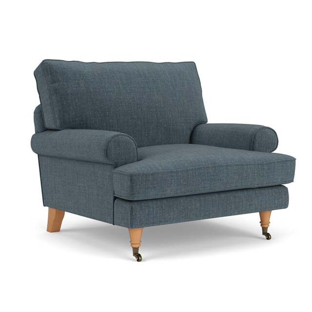 Armchair - Teal - Eco Chenille - Stewart - The Cotswold Company - image 1
