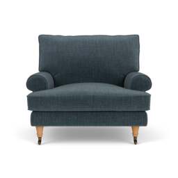 Armchair - Teal - Eco Chenille - Stewart - The Cotswold Company - thumbnail 2