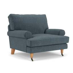 Armchair - Teal - Eco Chenille - Stewart - The Cotswold Company - thumbnail 1