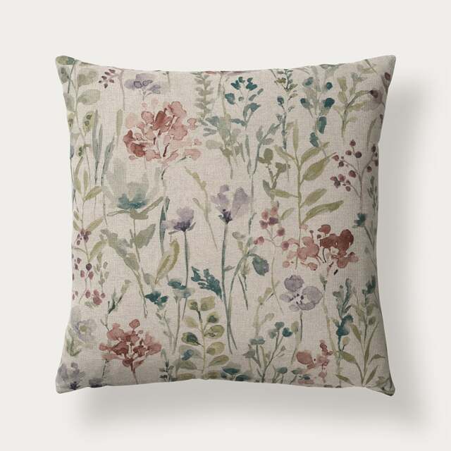 Wildfields Print Cushion - Multi 43x43cm - Home Accessories - The Cotswold Company - image 1