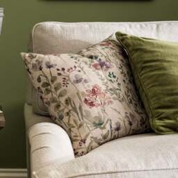 Wildfields Print Cushion - Multi 43x43cm - Home Accessories - The Cotswold Company - thumbnail 3