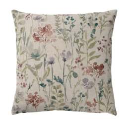Wildfields Print Cushion - Multi 43x43cm - Home Accessories - The Cotswold Company - thumbnail 5