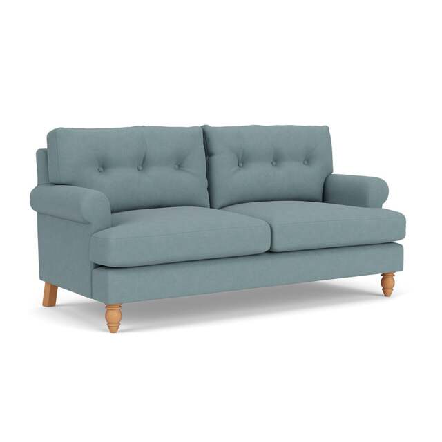 3 Seater Sofa - Sky Blue - House Linen Mix - Talbot - The Cotswold Company - image 1