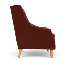 Armchair - Brick - Matt Velvet - Annie - The Cotswold Company - thumbnail 3