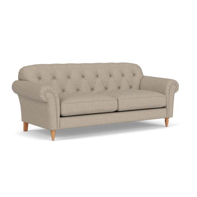 4 Seater Sofa - Natural - Herringbone Weave - Chapman - The Cotswold Company - image 1