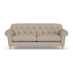4 Seater Sofa - Natural - Herringbone Weave - Chapman - The Cotswold Company - thumbnail 2