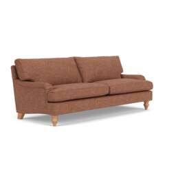 4 Seater Sofa - Brick Marl - Aquaclean Oxford - Morris - The Cotswold Company
