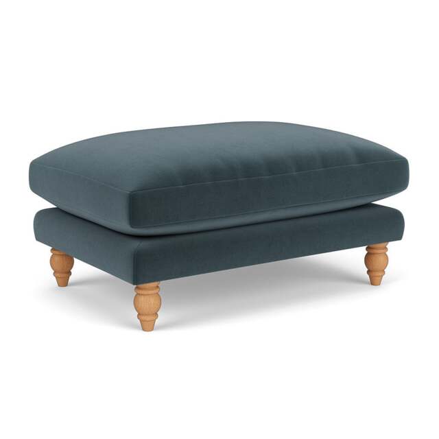 Foot Stool - Night Sky - Matt Velvet - Emily - The Cotswold Company - image 1