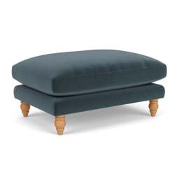 Foot Stool - Night Sky - Matt Velvet - Emily - The Cotswold Company - thumbnail 1