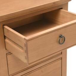 Elkstone Mellow Oak 3 Drawer Bedside - The Cotswold Company - thumbnail 5