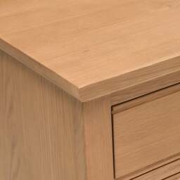 Elkstone Mellow Oak 3 Drawer Bedside - The Cotswold Company - thumbnail 4