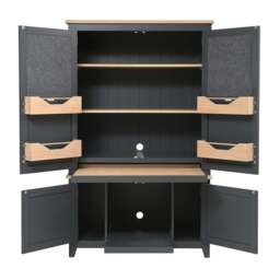 Hideaway Home Office - Chester Charcoal - The Cotswold Company - thumbnail 7