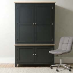 Hideaway Home Office - Chester Charcoal - The Cotswold Company - thumbnail 5