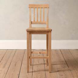 Bar Stool - Inglesham Whitewash Oak - The Cotswold Company - thumbnail 3