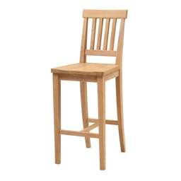 Bar Stool - Inglesham Whitewash Oak - The Cotswold Company - thumbnail 4
