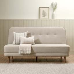 Sofa Bed 3 Seater Sofa  - Natural - House Linen Mix - Express Delivery Sofas - Buckley  - The Cotswold Company