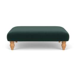 Foot Stool - Lake - Matt Velvet - Clara - The Cotswold Company - thumbnail 2