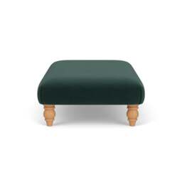 Foot Stool - Lake - Matt Velvet - Clara - The Cotswold Company - thumbnail 3