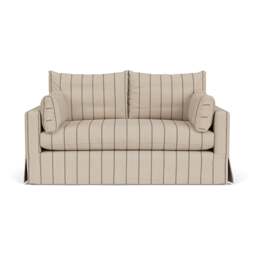 Large 2 Seater Sofa - Charcoal - Compton Stripe - Ashton - The Cotswold Company - thumbnail 2