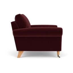 Armchair - Dark Rosehip - Matt Velvet - Osbourne - The Cotswold Company - thumbnail 3