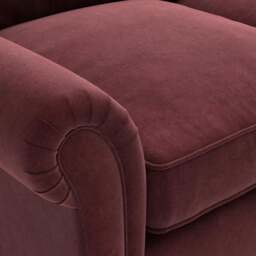 Armchair - Dark Rosehip - Matt Velvet - Osbourne - The Cotswold Company - thumbnail 4