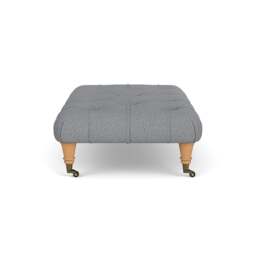 Foot Stool - Blue Marl - House Weave - Amelia Small - The Cotswold Company - thumbnail 3