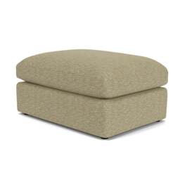 Foot Stool - Apple - Herringbone Weave - Clarke Large - The Cotswold Company - thumbnail 1