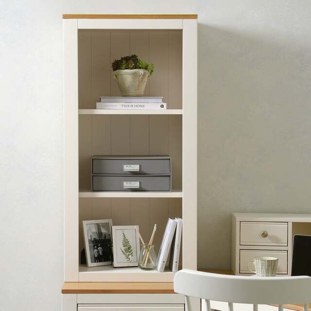 Chalford Warm White Desk Top Bookcase - The Cotswold Company - image 1