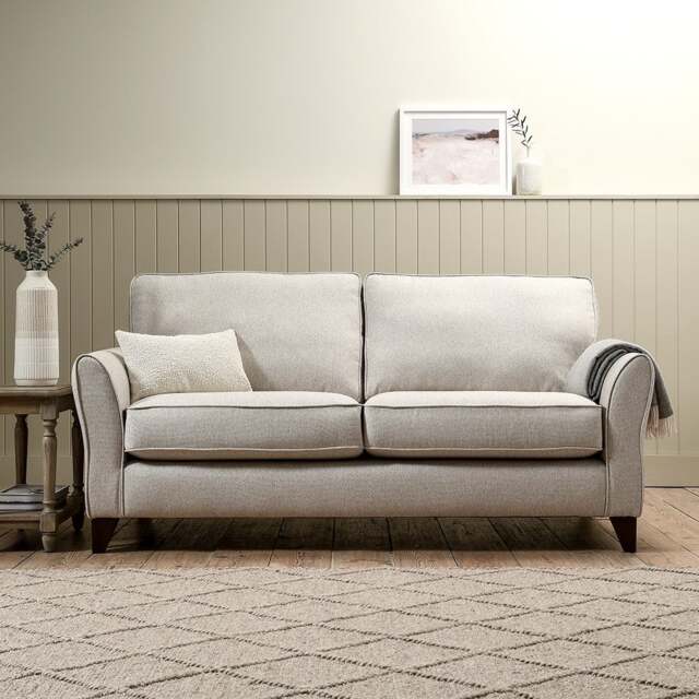 3 Seater Sofa - Natural - House Weave - Express Delivery Sofas - Fletcher - The Cotswold Company - image 1