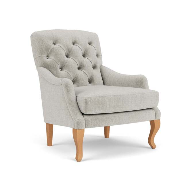 Armchair - Grey Mist - Eco Chenille - Olivia - The Cotswold Company - image 1