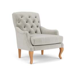 Armchair - Grey Mist - Eco Chenille - Olivia - The Cotswold Company - thumbnail 1
