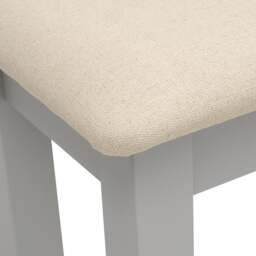 Dressing Table Stool - Chester Dove Grey - The Cotswold Company - thumbnail 5