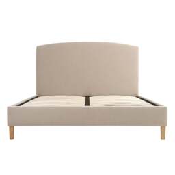 Sand Linen Super King Size Upholstered Bed - Cecily - The Cotswold Company - thumbnail 4