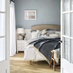 Sand Linen Super King Size Upholstered Bed - Cecily - The Cotswold Company - thumbnail 2