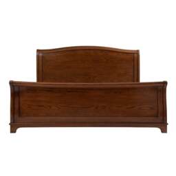 6ft Super King Sleigh Bed - Winchcombe Dark Oak - The Cotswold Company - thumbnail 5