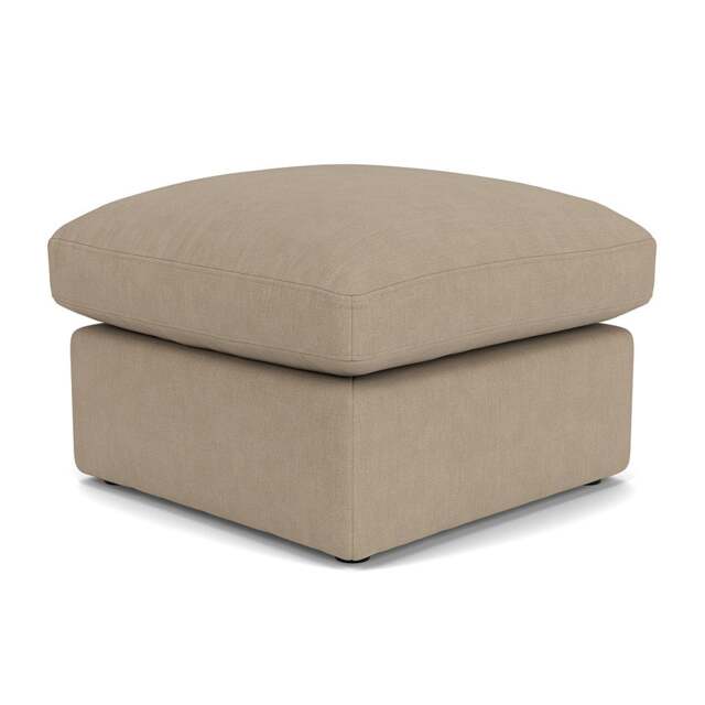 Foot Stool - Natural - House Linen Mix - Clarke Small - The Cotswold Company - image 1