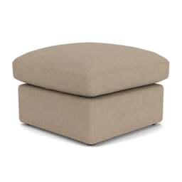Foot Stool - Natural - House Linen Mix - Clarke Small - The Cotswold Company - thumbnail 1