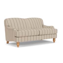 Large 2 Seater Sofa - Charcoal - Compton Stripe - Ashbee - The Cotswold Company