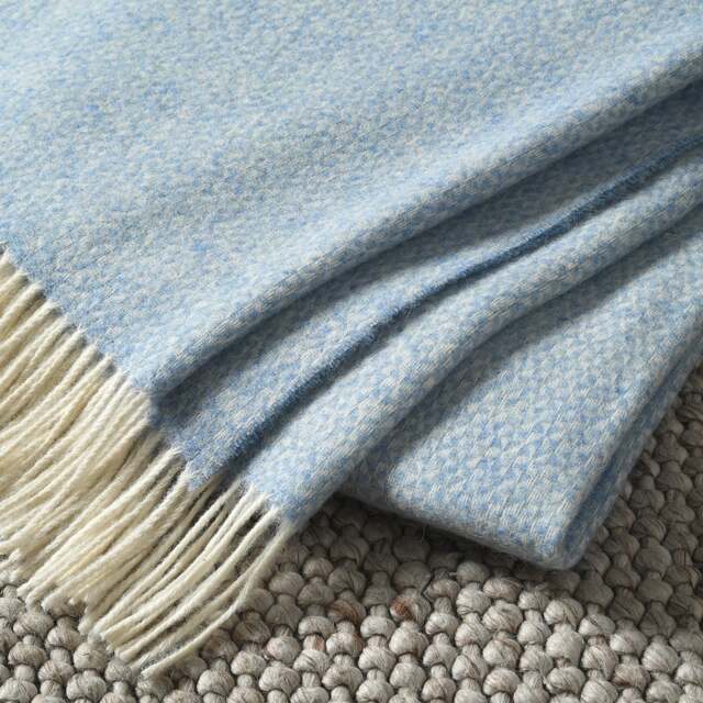 Throw - Stow British Wool Sky - The Cotswold Company - image 1