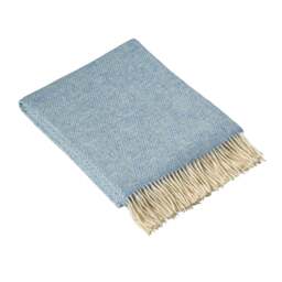 Throw - Stow British Wool Sky - The Cotswold Company - thumbnail 2