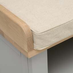 Large Open Shoe Bench - Chester Dove Grey - The Cotswold Company - thumbnail 5